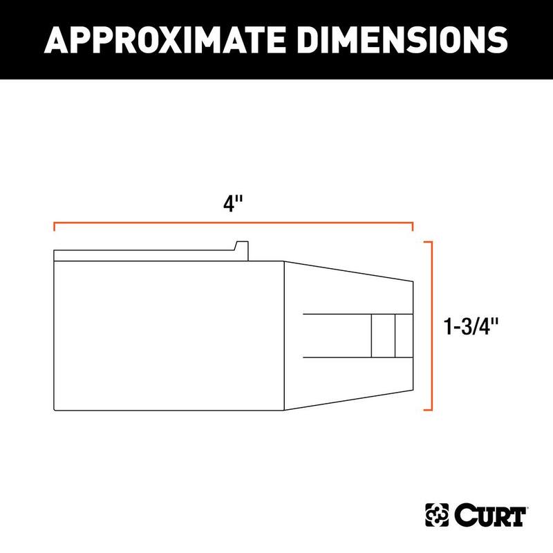 CURT Electrical Adapter (7-Way RV to 6-Round Trailer, Center Pin Brake, Packaged) - 57661
