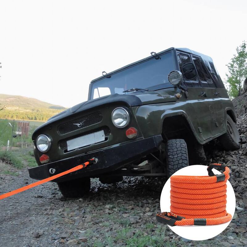 VEVOR 30 in. Recovery Tow Rope 38,000 lbs. Heavy-Duty Off Road Snatch Strap Extreme Duty Energy Snatch Strap for Truck ATV - SZNL1IN30FT0DLHPJV0