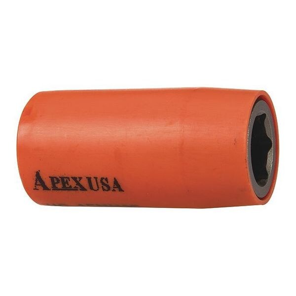Apex Tool Group 1/2 in Drive Socket with U-Guard Standard Socket, Urethane Covered - UG-15MM25