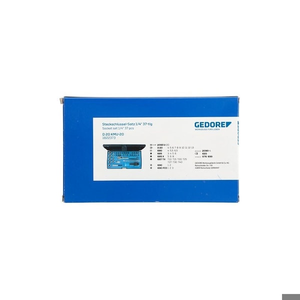 Gedore 1/4" Drive Socket Set - D 20 KMU-20