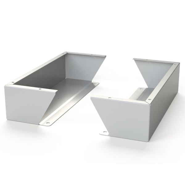 Saginaw Control & Engineering Floor Stand Kit, 6 in. H x 24 in. W x 9.12 in. L, Steel, 1 PR - SCE-FK0624