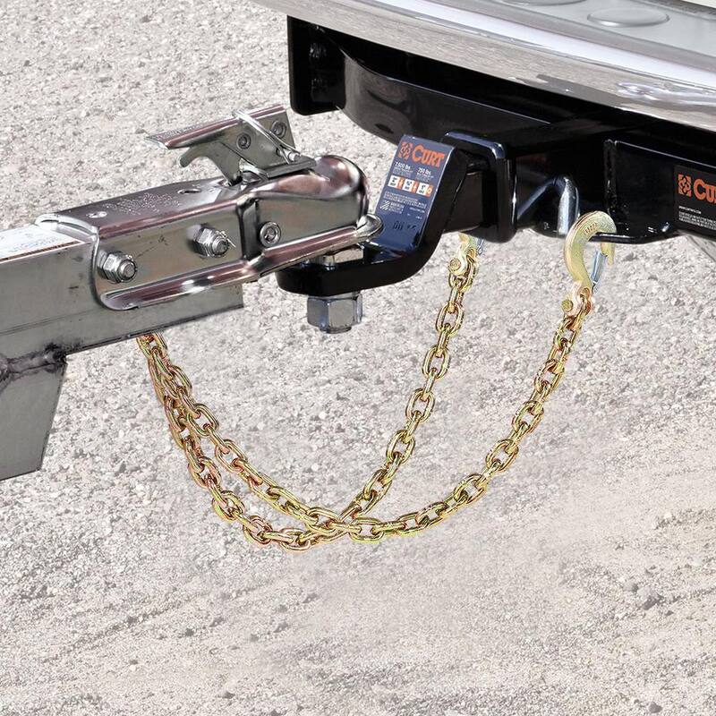 VEVOR G80 Transport Binder Chain, 3/8 in. x 2.9 ft. 2-Pack Tow Chain with Clevis Snap Hook, 7,100 lbs. Safe Working Load - ZGTLDGMGDX2JBGZAQV0
