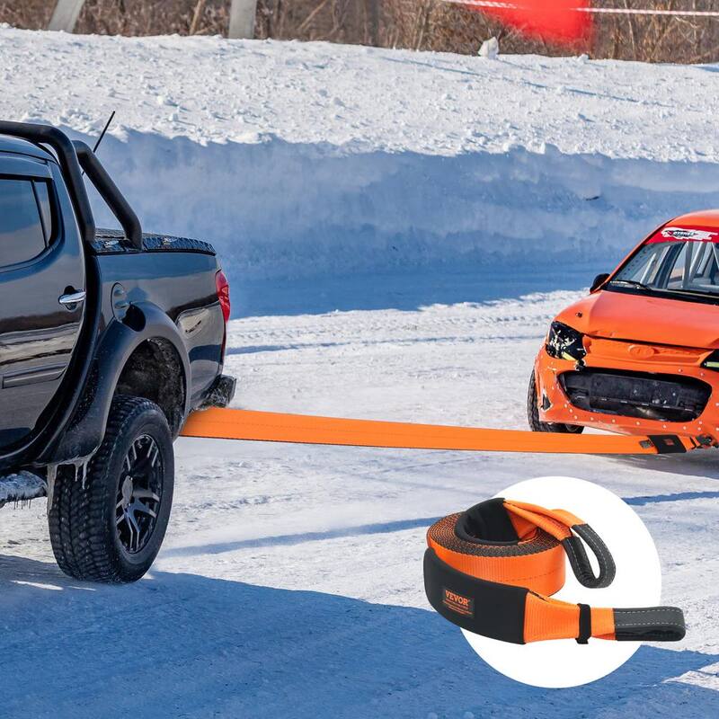 VEVOR 30 in. Recovery Tow Rope 46500 lbs. Heavy-Duty Off Road Snatch Strap Extreme Duty Energy Snatch Strap for Jeep Truck ATV - DZDL4IN30FTC67B2XV0