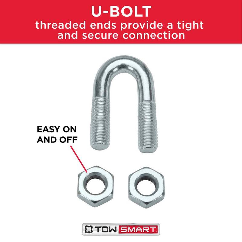 TowSmart 36 in. Towing Safety Chain with U-Bolt and Quick Link 5000 lbs. - 750