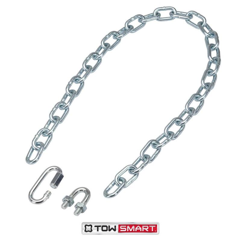 TowSmart 36 in. Towing Safety Chain with U-Bolt and Quick Link 5000 lbs. - 750
