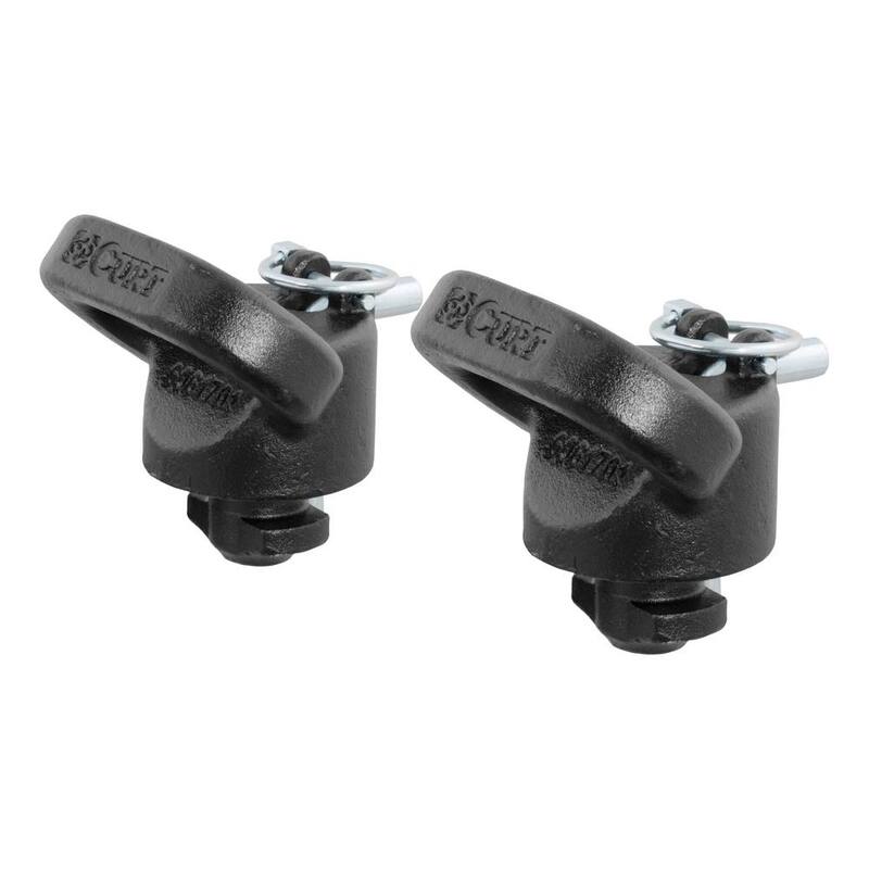 CURT OEM Puck System Gooseneck Safety Chain Anchors for Ram - 60617