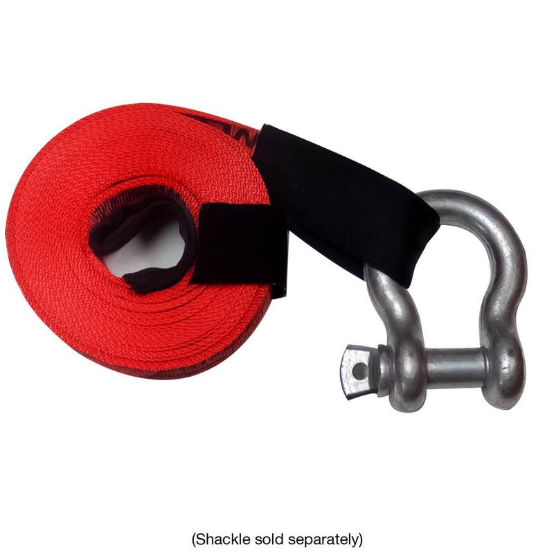 SNAP-LOC 30 ft. Tow Strap with Hook and Loop Storage Fastener - SLTT230K10R