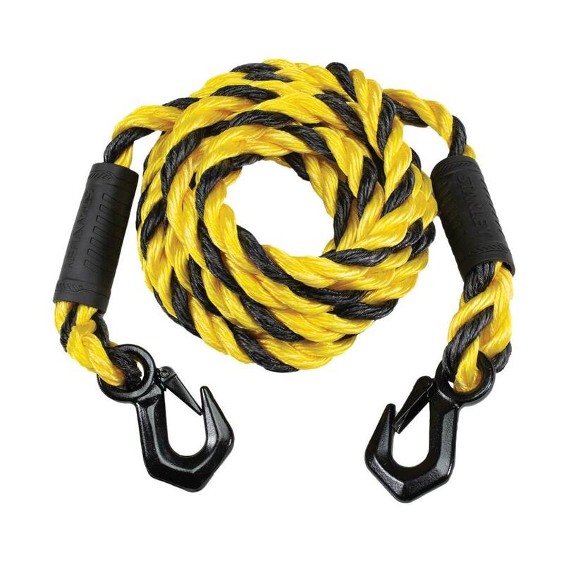Stanley 15 ft. x 5/8 in. Braided Tow Rope with Tri-Hook (7,200 lbs. Break Strength) - S1052