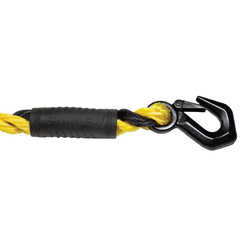 Stanley 15 ft. x 5/8 in. Braided Tow Rope with Tri-Hook (7,200 lbs. Break Strength) - S1052