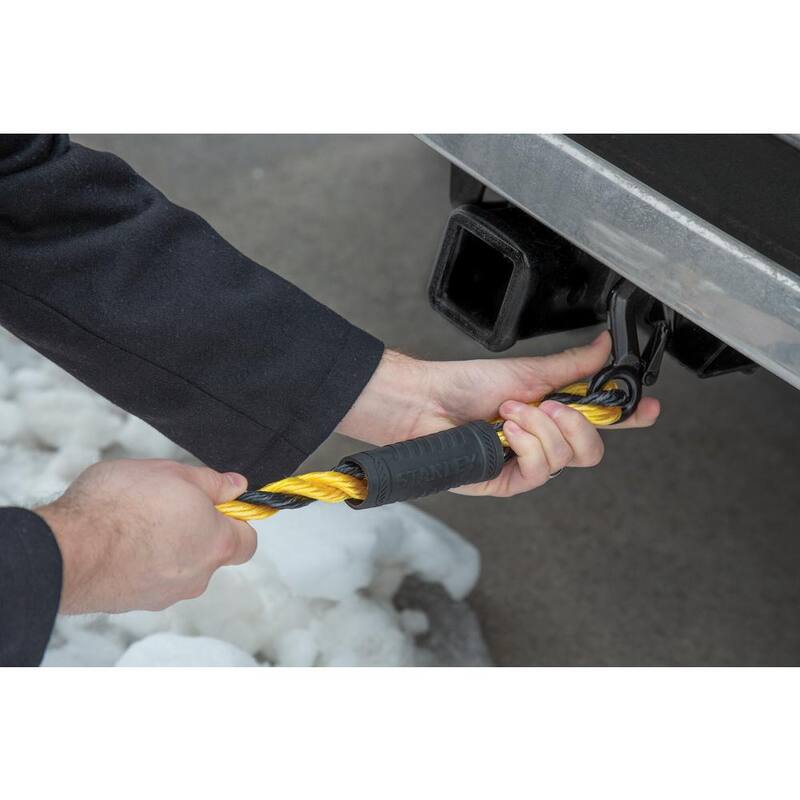 Stanley 15 ft. x 5/8 in. Braided Tow Rope with Tri-Hook (7,200 lbs. Break Strength) - S1052