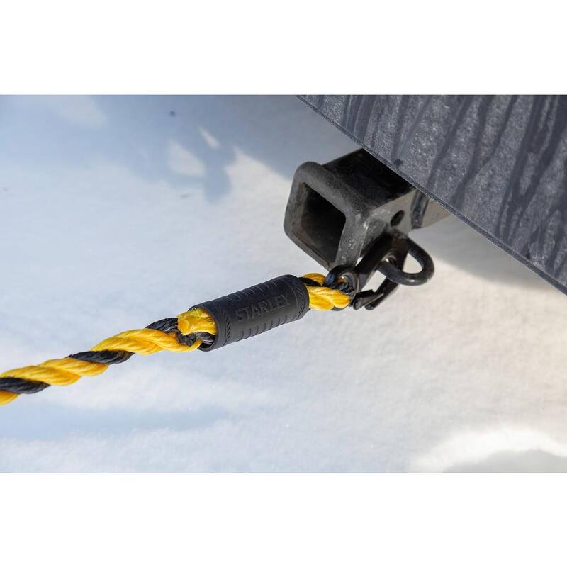 Stanley 15 ft. x 5/8 in. Braided Tow Rope with Tri-Hook (7,200 lbs. Break Strength) - S1052