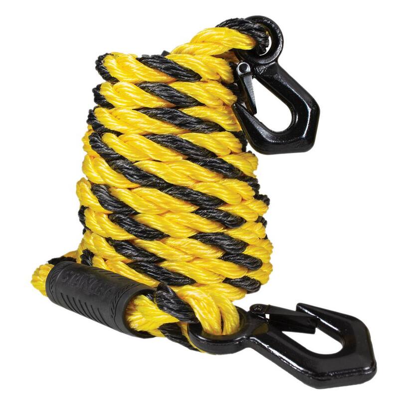 Stanley 15 ft. x 5/8 in. Braided Tow Rope with Tri-Hook (7,200 lbs. Break Strength) - S1052
