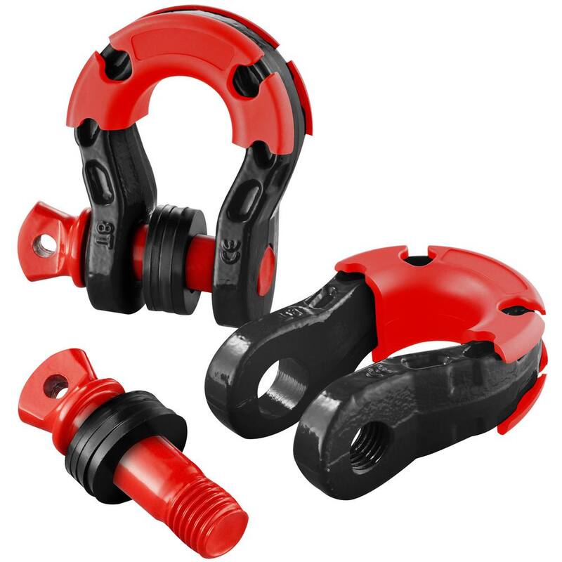 VEVOR 2 Alloy Steel Shackles 30 Ton Break Strength 3/4 in. D-Ring Shackle Heavy Duty Recovery Shackle Towing CableChains Black - JPXKHSHJG34Y0OPHAV0
