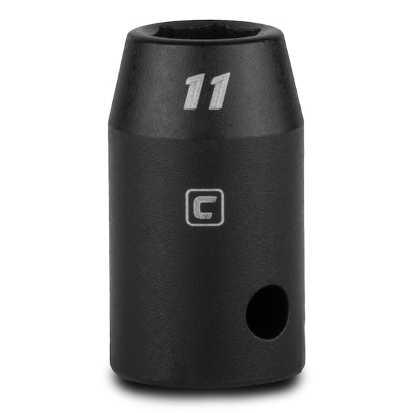 Capri Tools 1/2 in Drive 11 mm 6-Point Metric Shallow Impact Socket - 5-5011