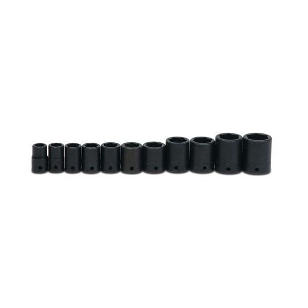 Williams Socket Set, 11 Pieces, 1/2 Inch Dr, Shallow, 1/2 Inch Size - JHWWS-4-11RC