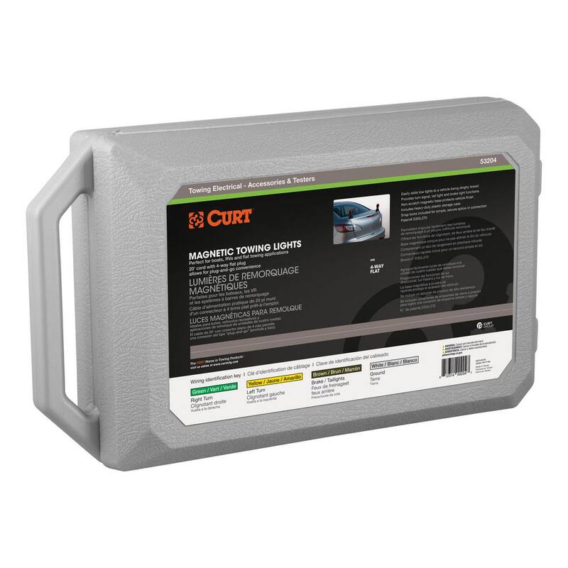 CURT Magnetic Tow Lights with Storage Case - 53204