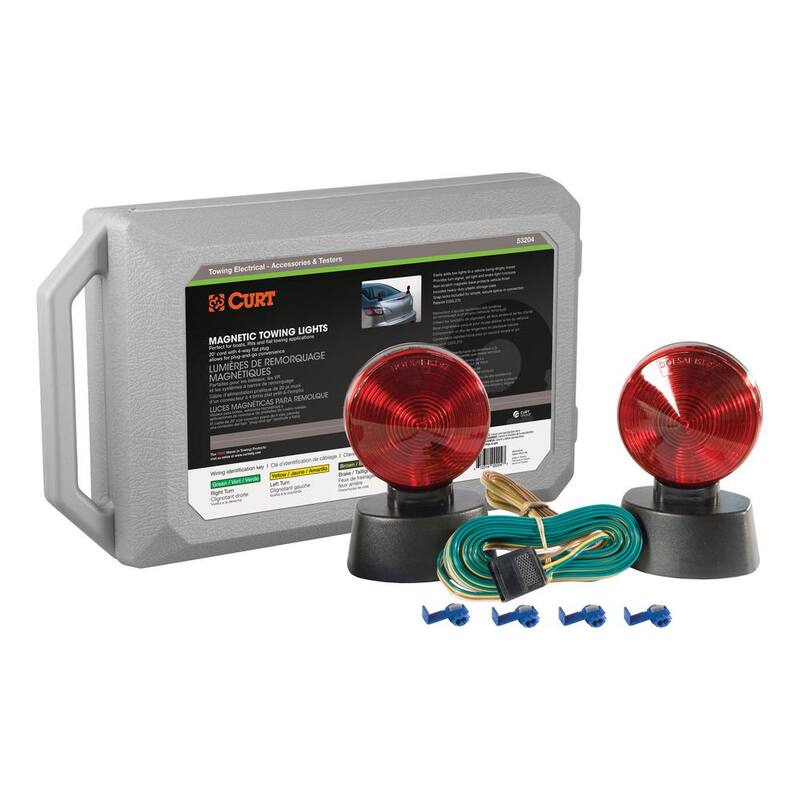 CURT Magnetic Tow Lights with Storage Case - 53204