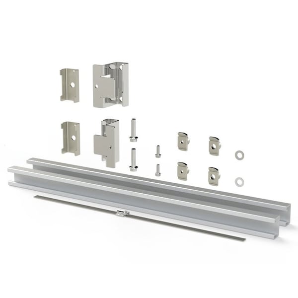Saginaw Control & Engineering Pole Mount Kit, 3 in. H x 32 in. W x 6 in. L, Aluminum, Stainless Steel - SCE-PMK32