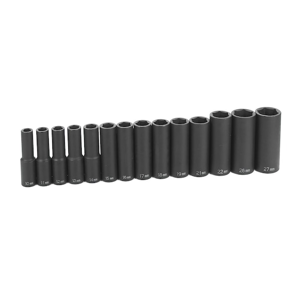 Grey Pneumatic 1/2" Drive Metric, 14 pcs - 1412MD