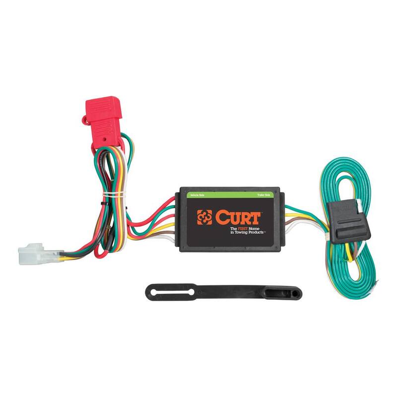 CURT Custom Vehicle-Trailer Wiring Harness, 4-Flat, Select Subaru Vehicles OEM Tow Package Required, Quick T-Connector - 55370