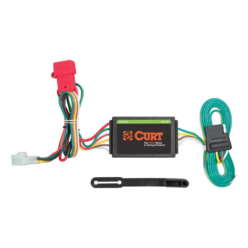 CURT Custom Vehicle-Trailer Wiring Harness, 4-Flat, Select Subaru Vehicles OEM Tow Package Required, Quick T-Connector - 55370