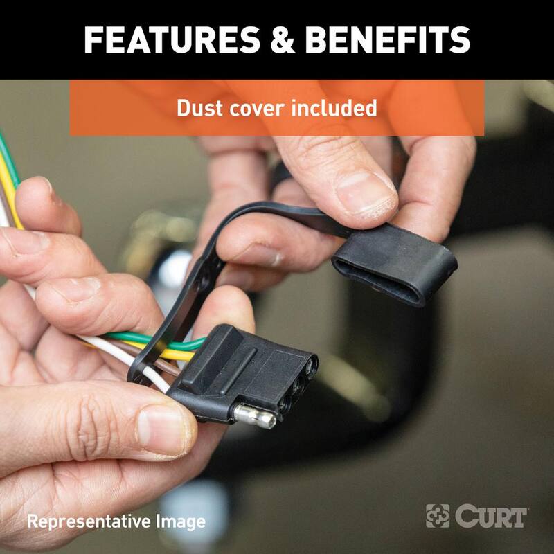 CURT Replacement OE 4-Way Flat Socket (Plugs into USCAR) - 55515