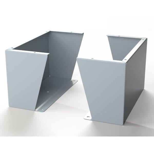 Saginaw Control & Engineering Floor Stand Kit, 12 in. H x 20 in. W x 9.12 in. L, Carbon Steel, 1 PR - SCE-FK1220