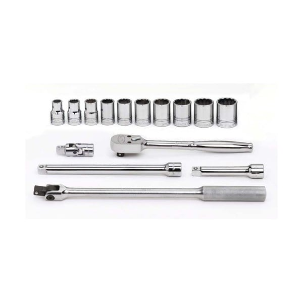 Williams Socket/Tool Set, 15 Pieces, 12-Point, 1/2 Inch Dr - JHWWSS-15F