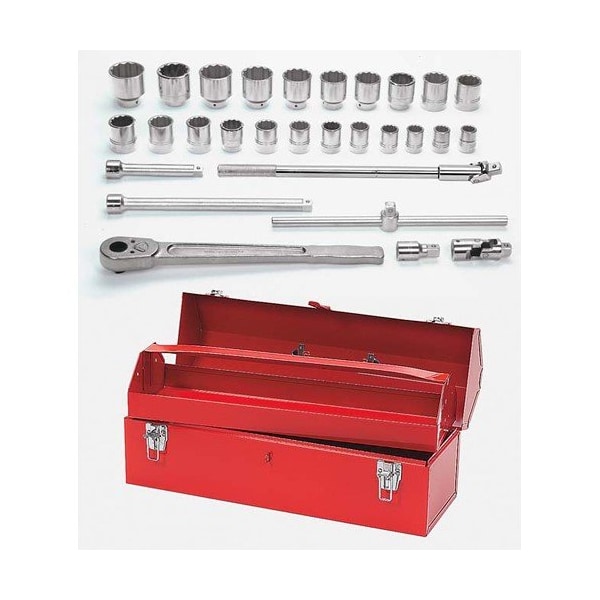 Williams Socket/Tool Set, 29 Pieces, 12-Point, 3/4 Inch Dr - JHWWSH-29TB