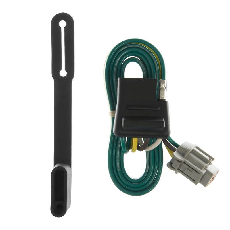CURT Custom Vehicle-Trailer Wiring Harness, 4-Flat, Select Nissan Xterra, OEM Tow Package Required, Quick T-Connector - 55244