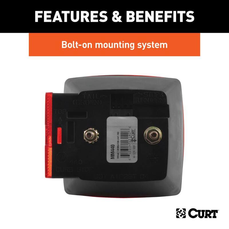 CURT Combination Trailer Light without License Plate Illumination - 53440