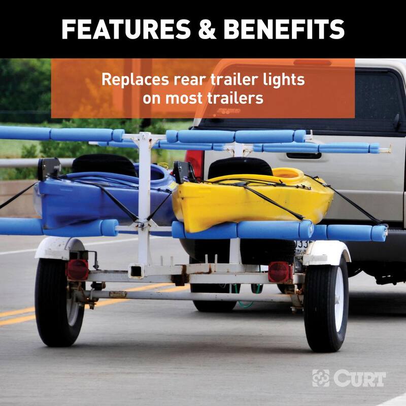 CURT Combination Trailer Light without License Plate Illumination - 53440