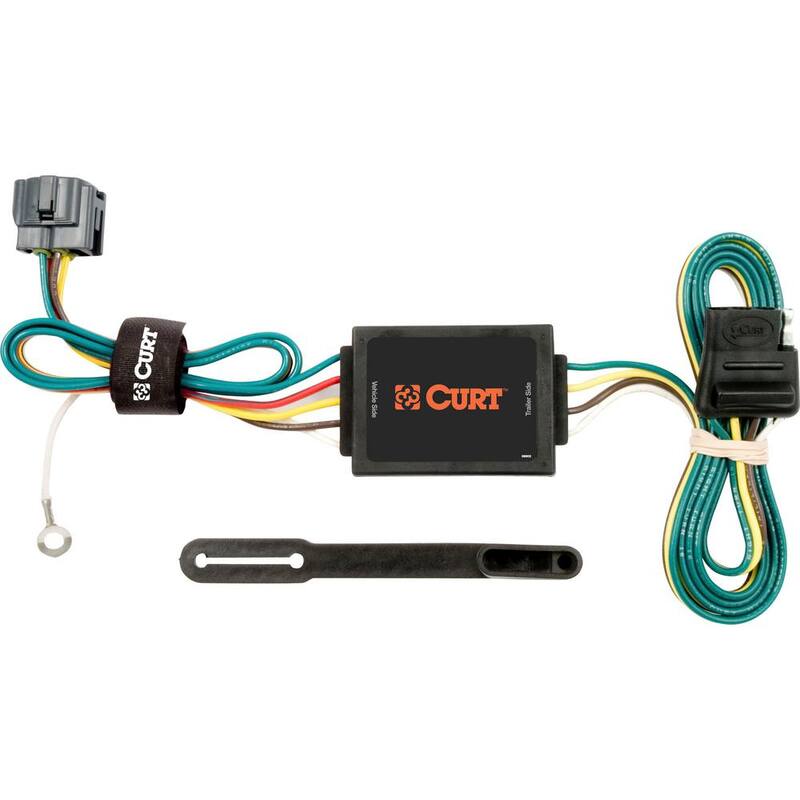 CURT Custom Vehicle-Trailer Wiring Harness, 4-Flat, Select Kia Sportage, OEM Tow Package Required, Quick T-Connector - 55529