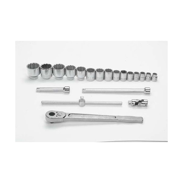 Williams Socket/Tool Set, 20 Pieces, 12-Point, 3/4 Inch Dr - JHWMSH-20TB
