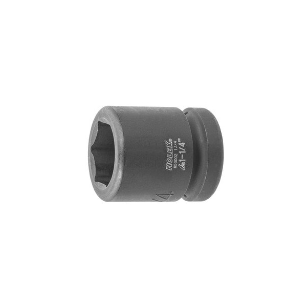 Holex Impact Socket, 1 inch Drive, 6 pt, 1-1/4 inch - 653002 1.1/4