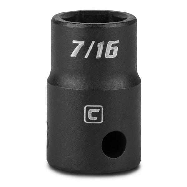 Capri Tools 3/8 in Drive 7/16 in 6-Point SAE Shallow Impact Socket - 5-3052