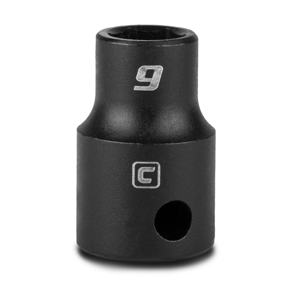 Capri Tools 3/8 in Drive 9 mm 6-Point Metric Shallow Impact Socket - 5-3009
