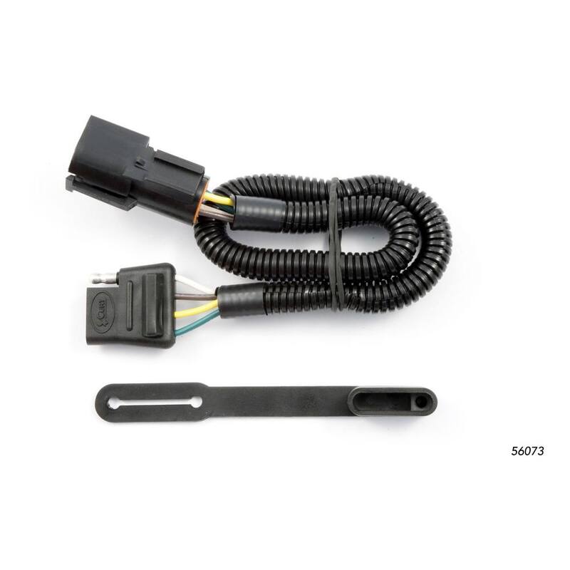 CURT Custom Vehicle-Trailer Wiring Harness, 4-Flat, Select Ford Freestar, Mercury Monterey, OEM Tow Package Required - 56073