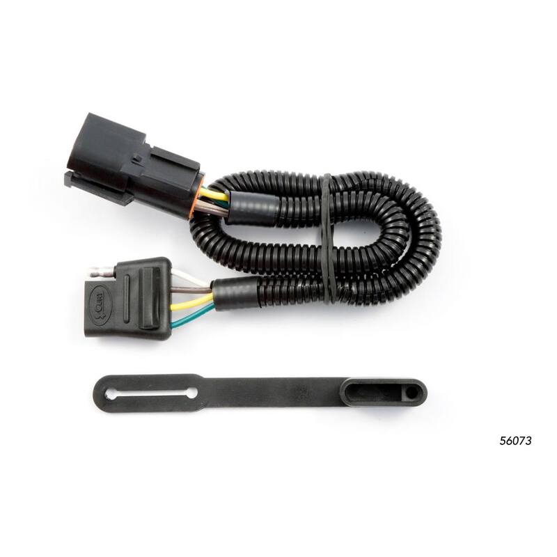 CURT Custom Vehicle-Trailer Wiring Harness, 4-Flat, Select Ford Freestar, Mercury Monterey, OEM Tow Package Required - 56073