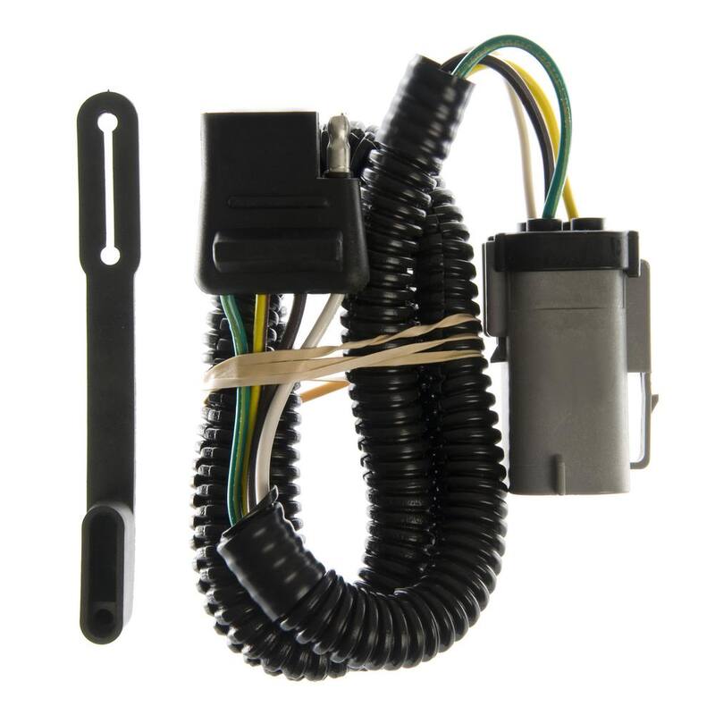 CURT Custom Vehicle-Trailer Wiring Harness, 4-Flat, Select Ford F-250, F-350 Super Duty, OEM Tow Package Required - 55265