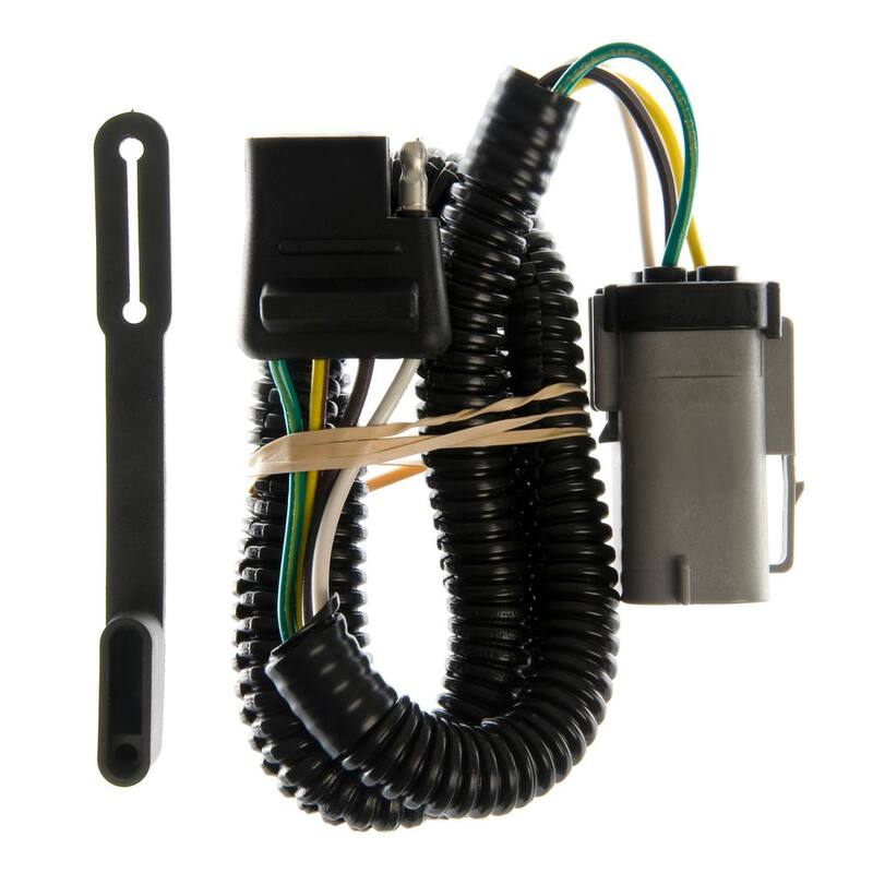 CURT Custom Vehicle-Trailer Wiring Harness, 4-Flat, Select Ford F-250, F-350 Super Duty, OEM Tow Package Required - 55265