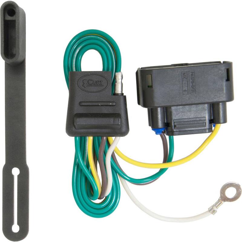 CURT Custom Vehicle-Trailer Wiring Harness, 4-Flat, Select Ford F-150, OEM Tow Package Required, Quick Wire T-Connector - 56110