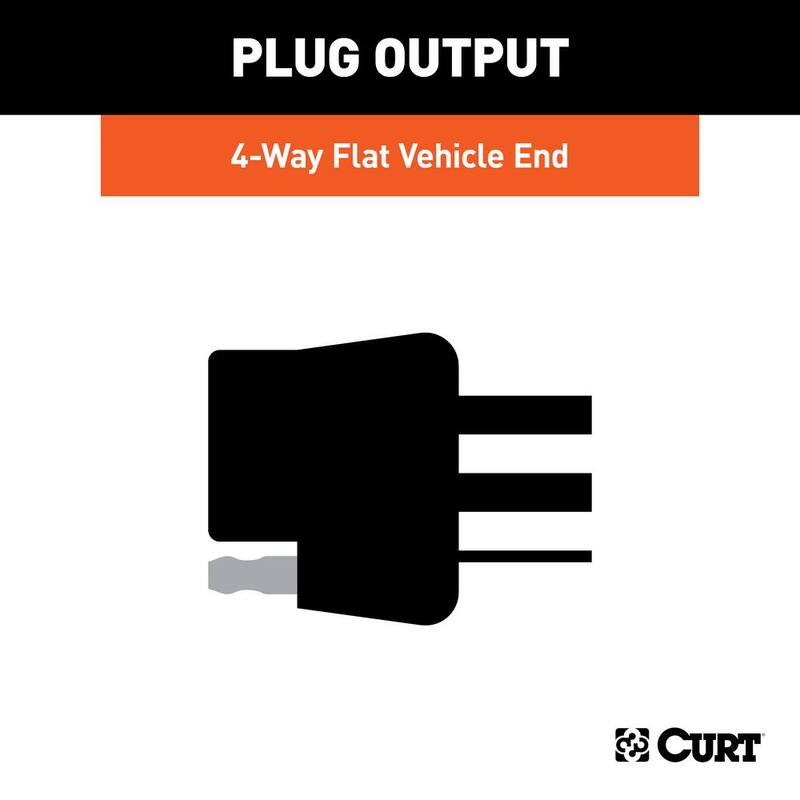 CURT Non-Powered 3-to-2-Wire Taillight Converter (Bulk) - 55177