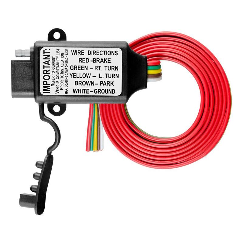 CURT Non-Powered 3-to-2-Wire Taillight Converter (Bulk) - 55177