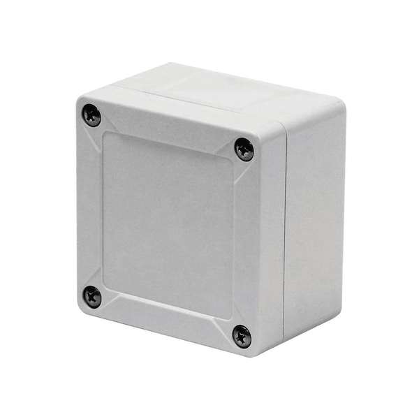 Vynckier Polycarbonate Electrical Enclosures, 3.31 in H, 3.35 in D, 3.23 in W, NEMA 4X, Screw On - MBG030303PC