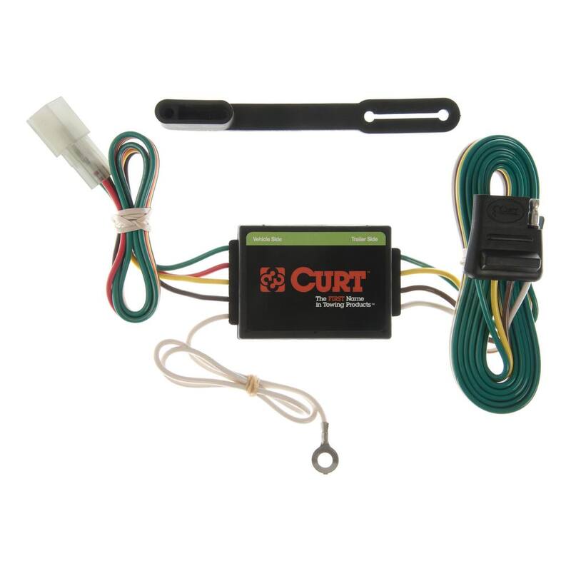 CURT Custom Vehicle-Trailer Wiring Harness, 4-Flat, Select Chevrolet and Suzuki Vehicles, OEM Tow Package Required - 55372