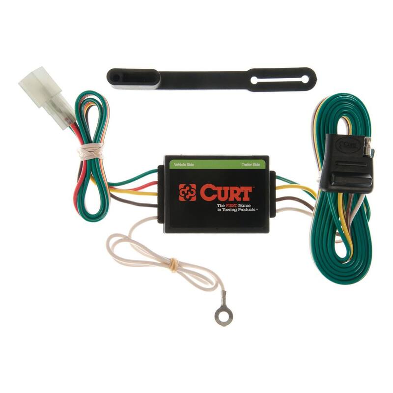 CURT Custom Vehicle-Trailer Wiring Harness, 4-Flat, Select Chevrolet and Suzuki Vehicles, OEM Tow Package Required - 55372