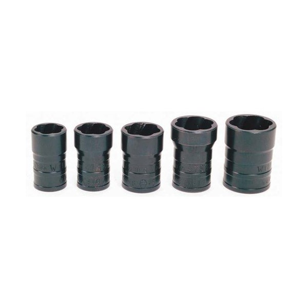 Williams Socket Set, 5 Pieces, 1/2 Inch Dr, 1/2 Inch Size - JHWTSFS5005