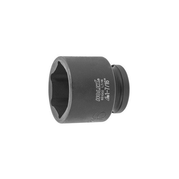Holex Impact Socket, 1/2 inch Drive, 6 pt, 1.7/16 inch - 651002 1.7/16