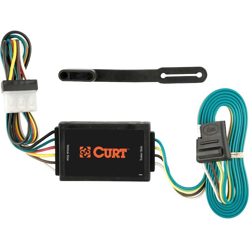 CURT Custom Vehicle-Trailer Wiring Harness, 4-Flat, Select Mazda CX-7, OEM Tow Package Required, Quick T-Connector - 55593